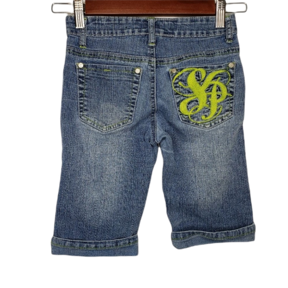 South Pole 8 Girls Jeans Logo Pocket Shorts